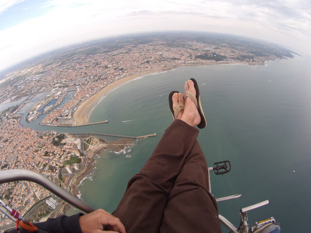 Le paramoteur: le pied